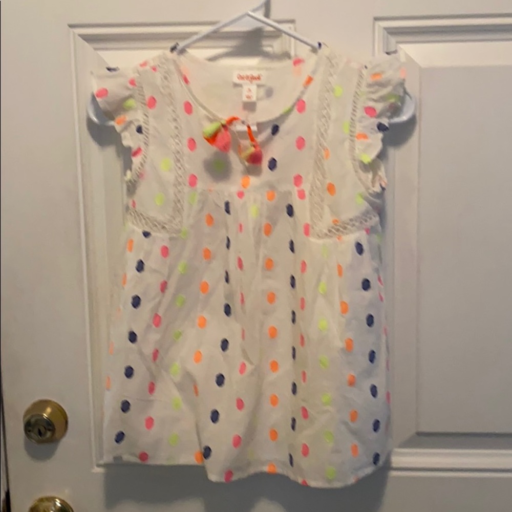 White with dots